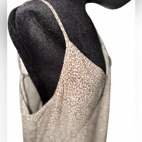 LN Jenni Kayne perfect fitting womens cream leopard slipdress, viscose size XXL - Picture 8 of 14